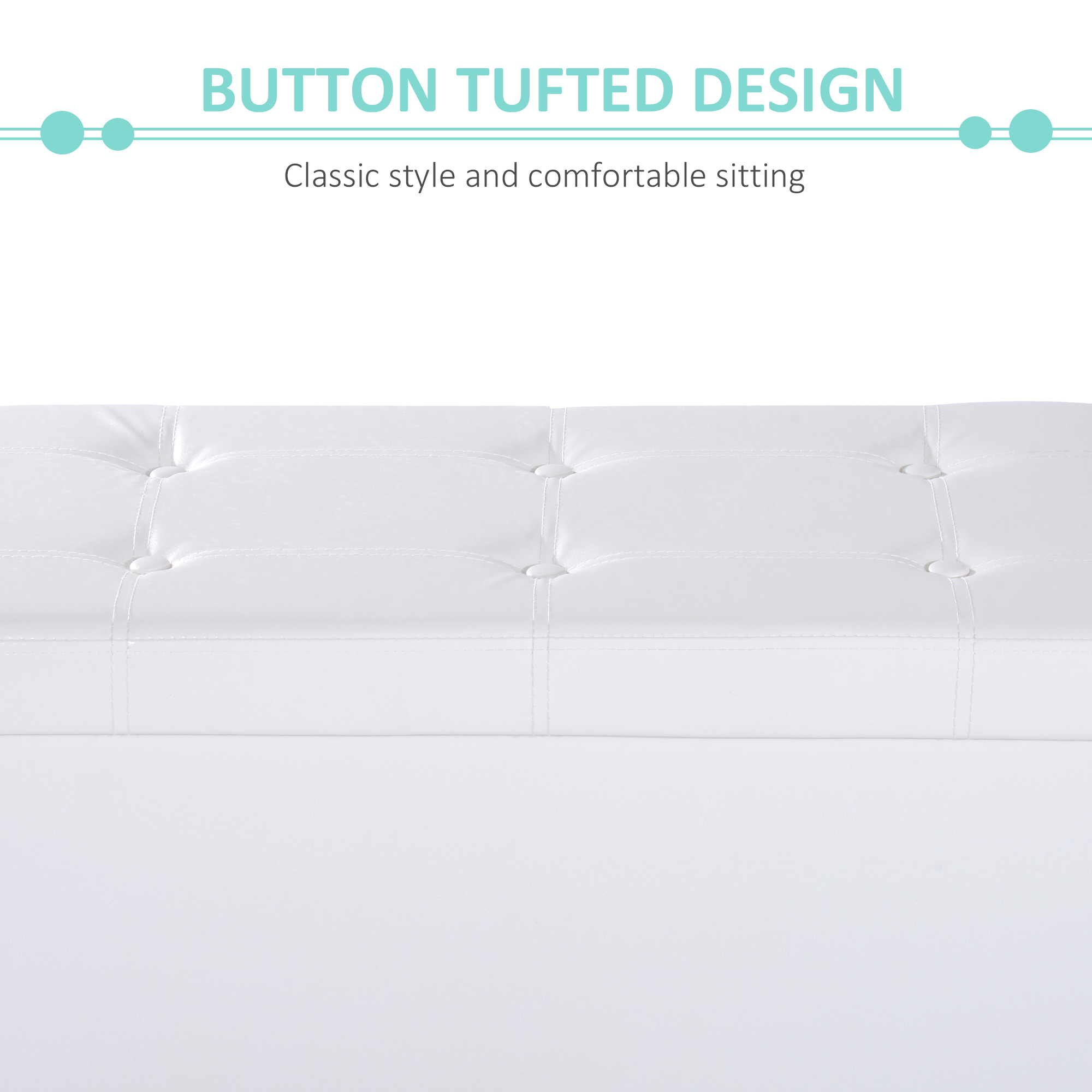 Folding Faux Leather Storage Cube Ottoman Bench Seat PU Rectangular Footrest Stool Box