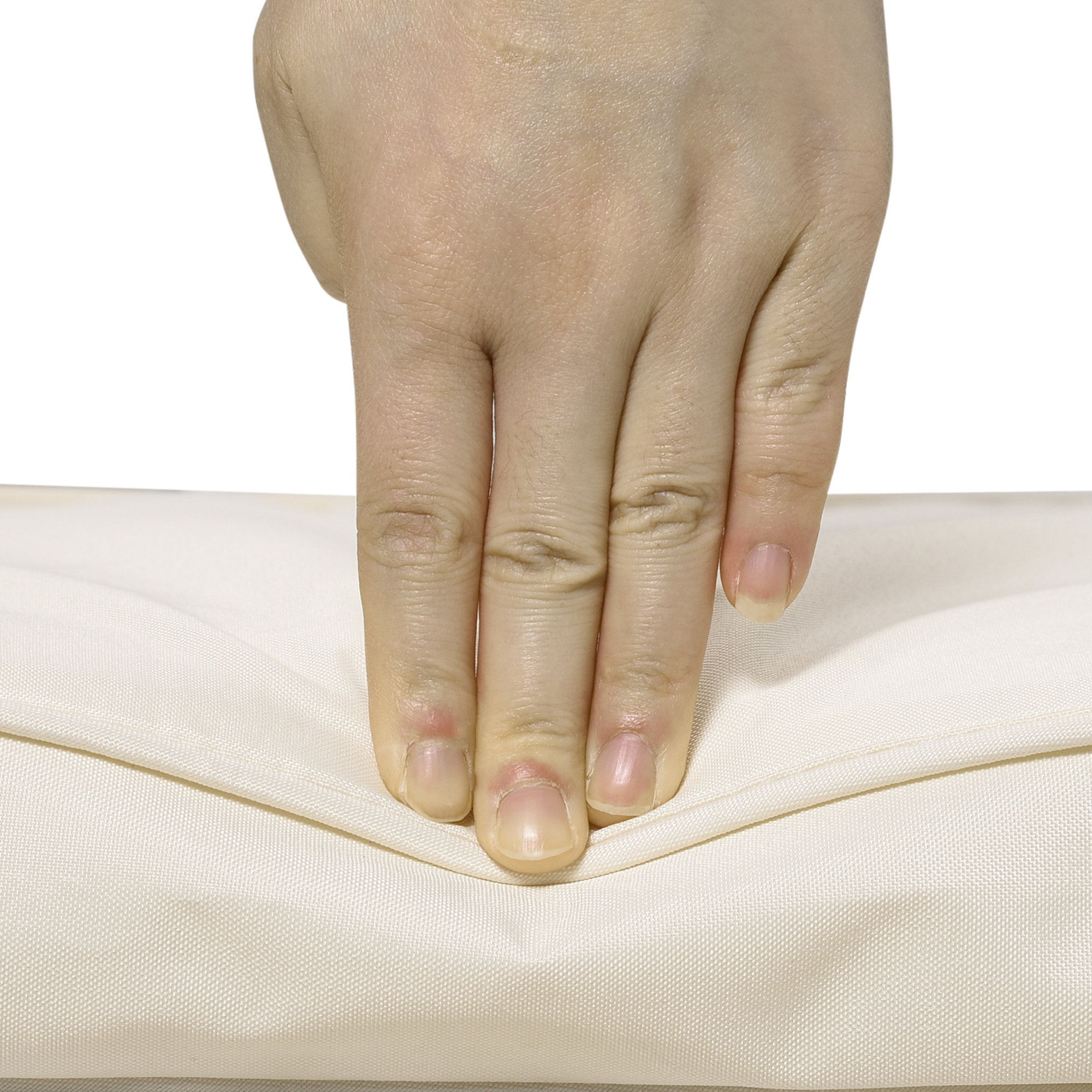 Outsunny Set of 2 Garden Chair Cushions with Ties, 45 x 45 cm Replacement Cushions for Outdoor