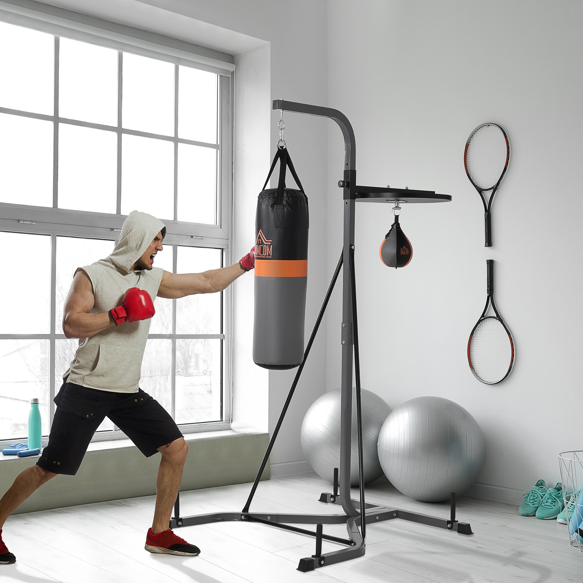 Ubuy Home Gym Boxing Punching Bag Stand Freestanding Boxing Punch