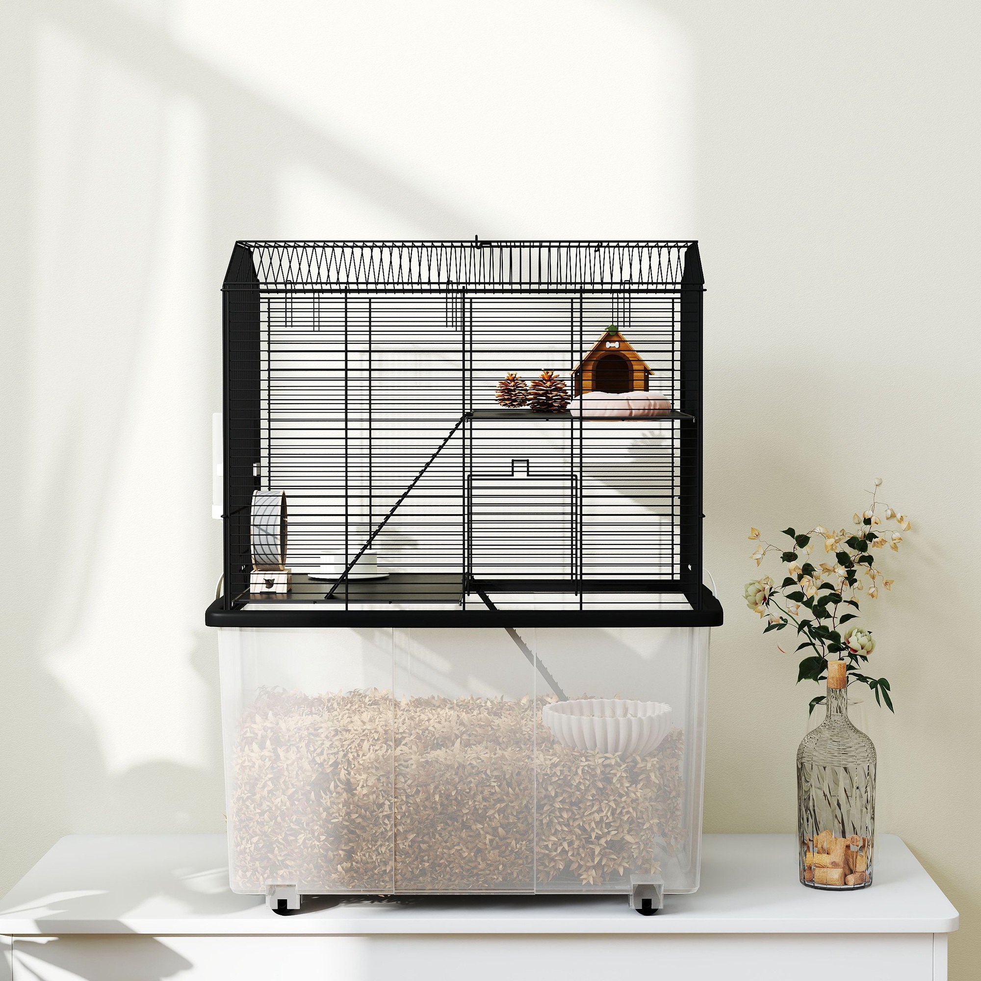 Enlarging A Hamster Cage For Wheel Space photo