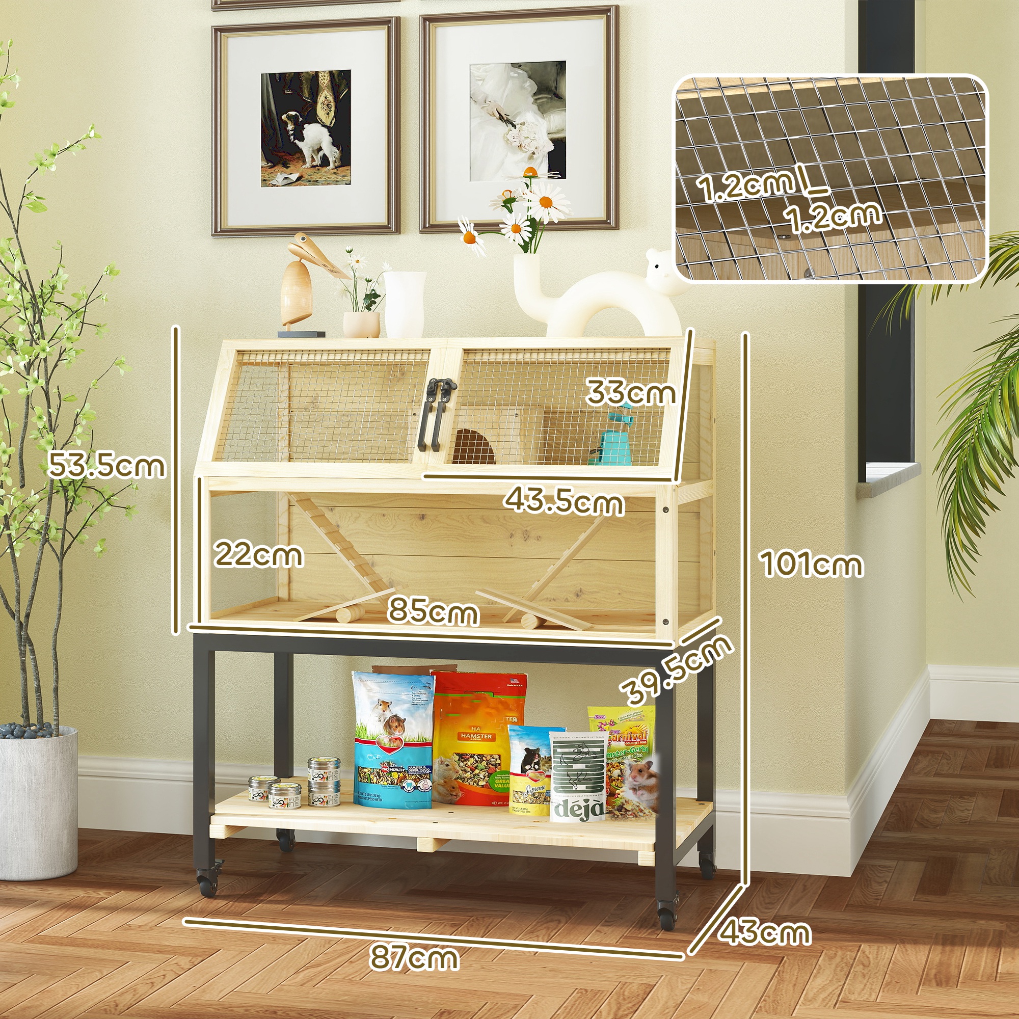 Beautiful view of Upper Shelf Hamster Cage Product