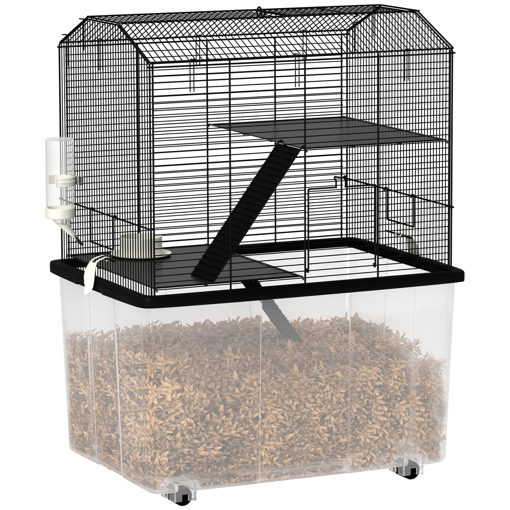 Picture of Three-Tier Gerbil Cage, Hamster Cage for Dwarf Hamster, Syrian Hamster ...