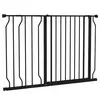 Buy Wide Dog Safety Gate, with Door Pressure, for Doorways, Hallways, Staircases - Black