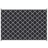 Buy Reversible Outdoor Rug, Plastic Straw Mat w/ Carry Bag Ground Stakes for Garden RV Picnic Beach Camping 182x274cm Black