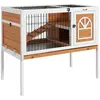 Buy Wooden Rabbit Hutch, Guinea Pig Cage, with Removable Tray, Openable Roof