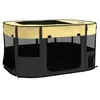 Buy Foldable Dog Pen with Storage Bag for Indoor/Outdoor Use, Portable Pet playpen, with Ground Stakes - Yellow