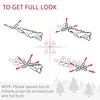 Buy 1.5m 5ft Pre-Lit Christmas Tree Artificial Spruce Xmas Tree Warm White LED Holiday Décor with Metal Stand, 7 image