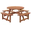 Buy 8-Seater Wooden Picnic Set-Fir Wood