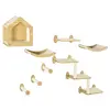 Buy 8 Piece Cat Shelves Set, with Cat House, Three Perches, Three Scratching Posts
