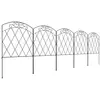 Buy 3m Decorative Metal Garden Fence - Diamond and Swirl Pattern