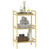 Buy Three-Tier Bamboo Adjustable Shelf Storage Unit
