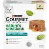 Buy GOURMET Nature's Creations Mousse with Gravy Heart, Rich in Chicken with Carrots, Rich in Beef with Tomato, Rich in Ocean Fish with Spinach, Rich in Cod with Parsnip, Wet Cat Food, 8x85g