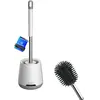 Buy Ibergrif M34152 Silicone Toilet Brushes & Holders, Deep Cleaner, Toilet Brush with Quick Drying Holder Set for Bathroom