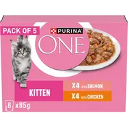 Buy PURINA ONE Kitten Wet Cat Food - Fillets in Gravy - Mixed 40x85g Pouches