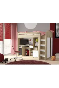 Buy Unit Cabin Bed, Colour: Oak