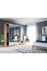 Buy Arti 17 - 2 Sliding Door Wardrobe 180cm, Colour: Oak