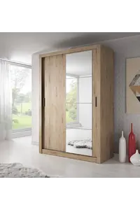 Buy Arti 4 - 2 Sliding Door Wardrobe 150cm, Colour: Oak