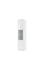 Buy BC-08 Tall Storage Cabinet for Vertical Wall Bed Concept, Colour: White Gloss