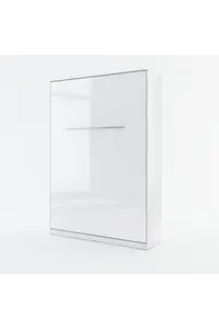 Buy CP-01 Vertical Wall Bed Concept 140cm, Colour: White Gloss