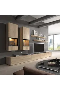 Buy Baros 10 Entertainment Unit, Colour: Oak