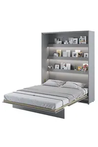 Buy BC-12 Vertical Wall Bed Concept 160cm, Colour: Grey Matt