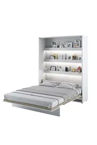 Buy BC-12 Vertical Wall Bed Concept 160cm, Colour: White Matt