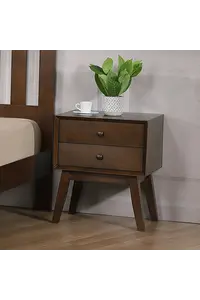 Buy Kempton Bedside Solid Hardwood Rustic Oak, Colour: Oak