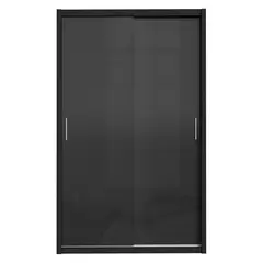 Buy Topline Sliding Robe 2 Door Black, Colour: Black