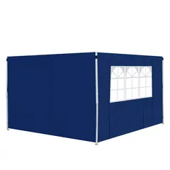 Buy 3 Meters Gazebo Replaceable Exchangeable Side Panel Wall Panels Walls With Window, Blue