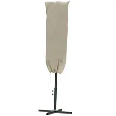 Buy Outdoor Cantilever Umbrella Cover with Rod, Zipper, Khaki