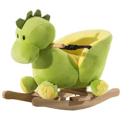 Buy Kids Rocking Horse, Plush Ride-On Dinosaur Seat, with Seat Safety Belt, 32 Songs, Ride-On Horse