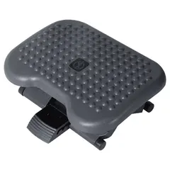 Buy Footrest Adjustable Height & Angle Tilting Platform Home Office Foot Rest Charcoal Grey