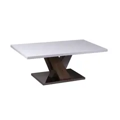 Buy Mindy High Gloss Coffee Table White & Natural