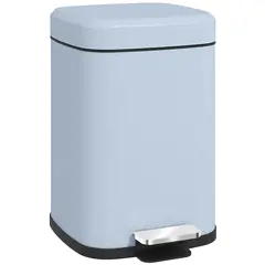 Buy 12L Modern Boxy Metal Home Kitchen Bin - Light Blue