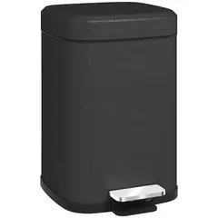 Buy 12L Modern Boxy Metal Home Kitchen Bin - Black