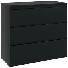 Buy Chest of Three Drawers - Black