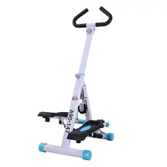 Buy Stepper w/ Handle Hand Grip Workout Fitness Machine For Fitness Aerobic Exercise Home Gym White