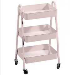 Buy Three-Tier Storage Trolley - Pink
