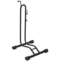 Buy Vertical & Horizontal Bike Rack Bicycle Storage Stand with Adjustable Hooks, Fits 6"-28" and 700c Bikes