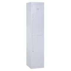 Buy Locker Cabinet Storage Cold Rolled Steel w/ Shelves Vertical Cupboard Grey 38 x 46 x 180 cm