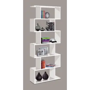 Buy Zing White Gloss Bookcase               
