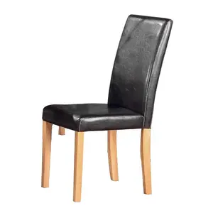 Buy 2x Ashdale Kitchen and Dining Room PU Chair Black, Colour: Black