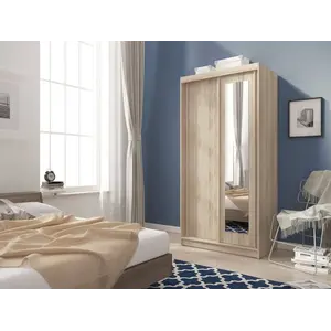 Buy Alaska Wardrobe 100cm, Colour: Oak