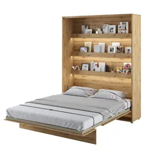 Buy BC-12 Vertical Wall Bed Concept 160cm, Colour: Oak