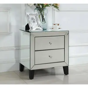 Buy Augustina Nightstand Mirror 2 Drawer