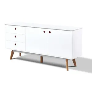Buy Belgium Sideboard White 2 Doors & 3 Drawers
