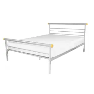 Buy Celine Bed Double Silver