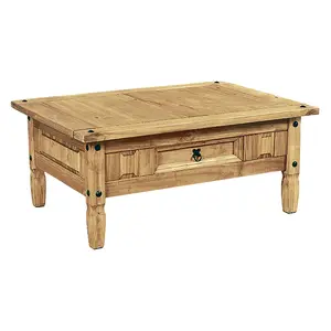 Buy Corona Coffee Table with One Drawer 100cm