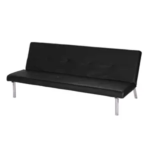 Buy Seattle PU Sofa Bed Black, Colour: Black