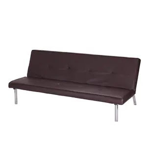Buy Seattle PU Sofa Bed Brown, Colour: Brown